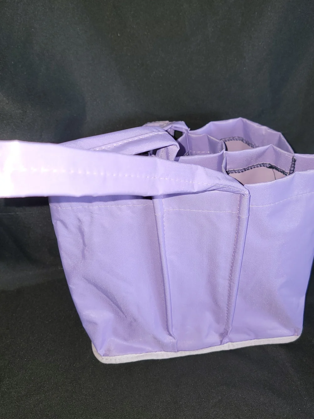 Milano Italy Purple Nylon Wine Tote 6 Pocket Bottle Carrier Winery Bag